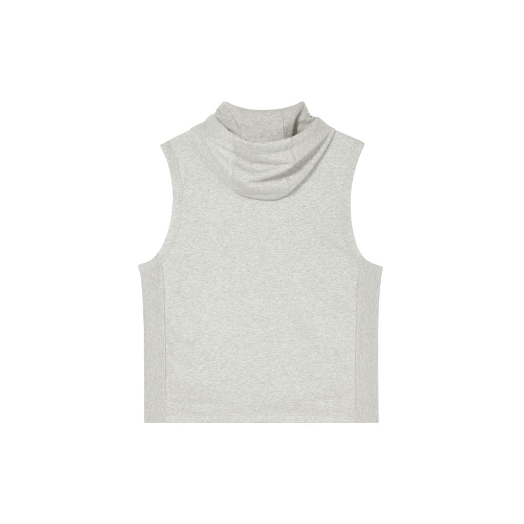 Jordan Dri-FIT Solid Color Breathable Quick-Dry Knit Sleeveless Hoodie Men Tops Heather-Gray DZ0572050