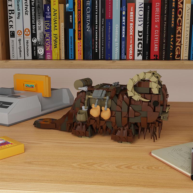 Buildmoc Star Movie Animal Tatooineds-Banthaed Monster Figures Model Building Blocks Toys for Children Kids Toys Gifts Banthas