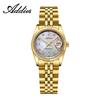 ADDIES Quartz Woman Watches Swiss 585 Mother of Pearl Dial Sapphire Glass Watch 316L Stainless Steel Waterproof Business Watch