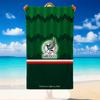 Quick Dry Beach Towel Mexico National Team Pattern, Lightweight Absorbent Towel for Pool Beach Vacation Use