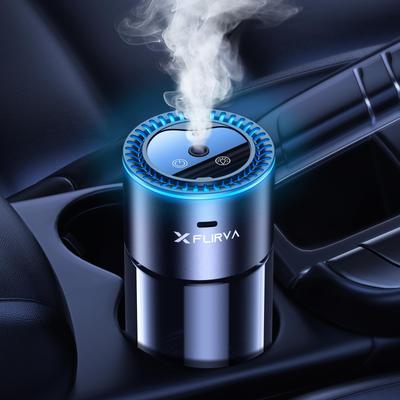 Для 2025 FLIRVA Автомобильный аромадиффузор с ультразвуковым распылением Автоматический Аромат белого мускуса Натуральный аромат от F26 Автомобильный освежитель воздуха [Новый - 180 мл,