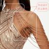 Evening dress sequined fishtail dress long dress performance Internet celebrity classic banquet car model etiquette evening dress dress
