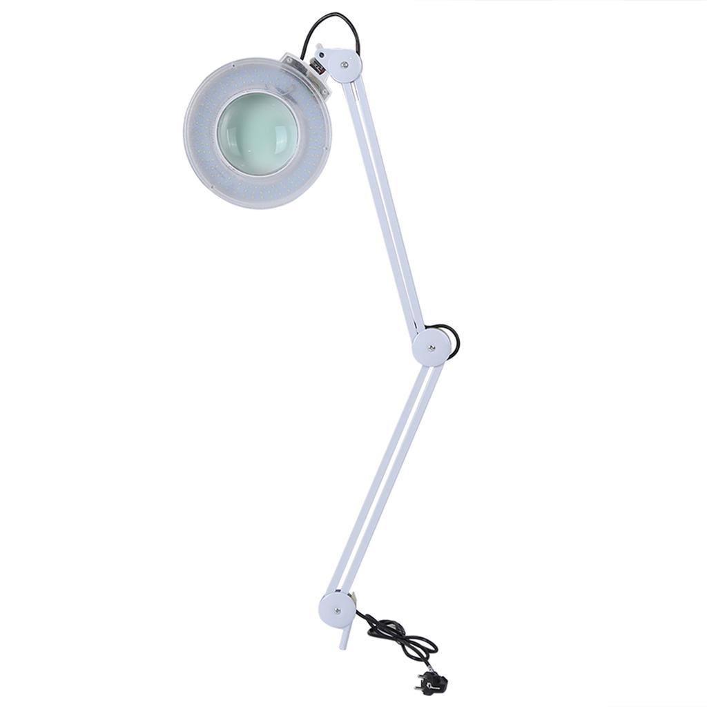 8X Illuminated Desktop Magnifying LED Lamp with Clamp Swivel Arm Reading Medical Beauty AU 220V