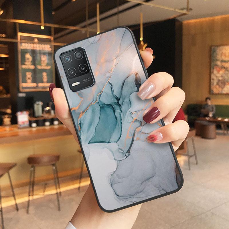 Чехол для телефона с синим мрамором для OPPO Realme 8 7 6 5 C3 C21 C20 C21Y C11 X50 X3 SuperZoom F19 A94 A74 A91 A53S A54 A15 A11