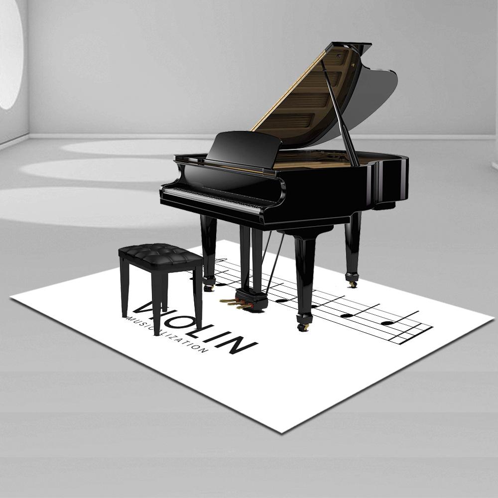Square Piano Carpet Giveaway Floor Mat Musical Instrument Promotional Item Qin Shop Gift Company Quick Manufacturing