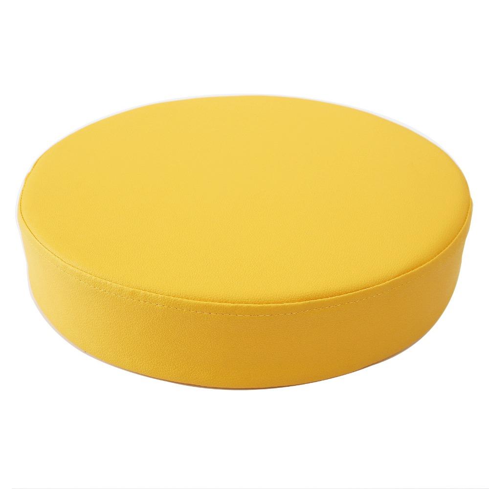 Thicken Leather Round Cushion Japanese Style Upholstered Cushion Simple Sponge Cushion  for Home