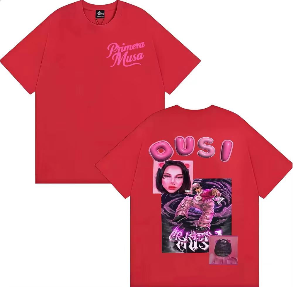 Omar Courtz Primera Musa Album Cover Tshirt UNISEX Women Clothing Harajuku Streetwear T Shirts Cotton T Shirt