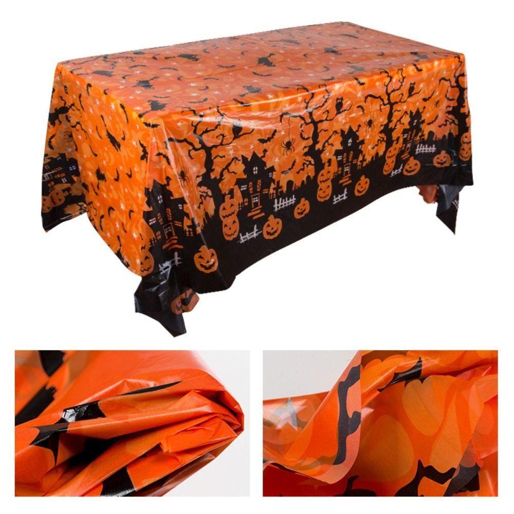 Plastic Material Disposable Tablecloth Rectangular Shape Rectangular Tablecloth Horror Night