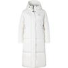 Puffy Long Down Jacket Warm Sports Casual Hooded Long Sleeve Down Coat Women Jacket Han-Jade-White JV6196