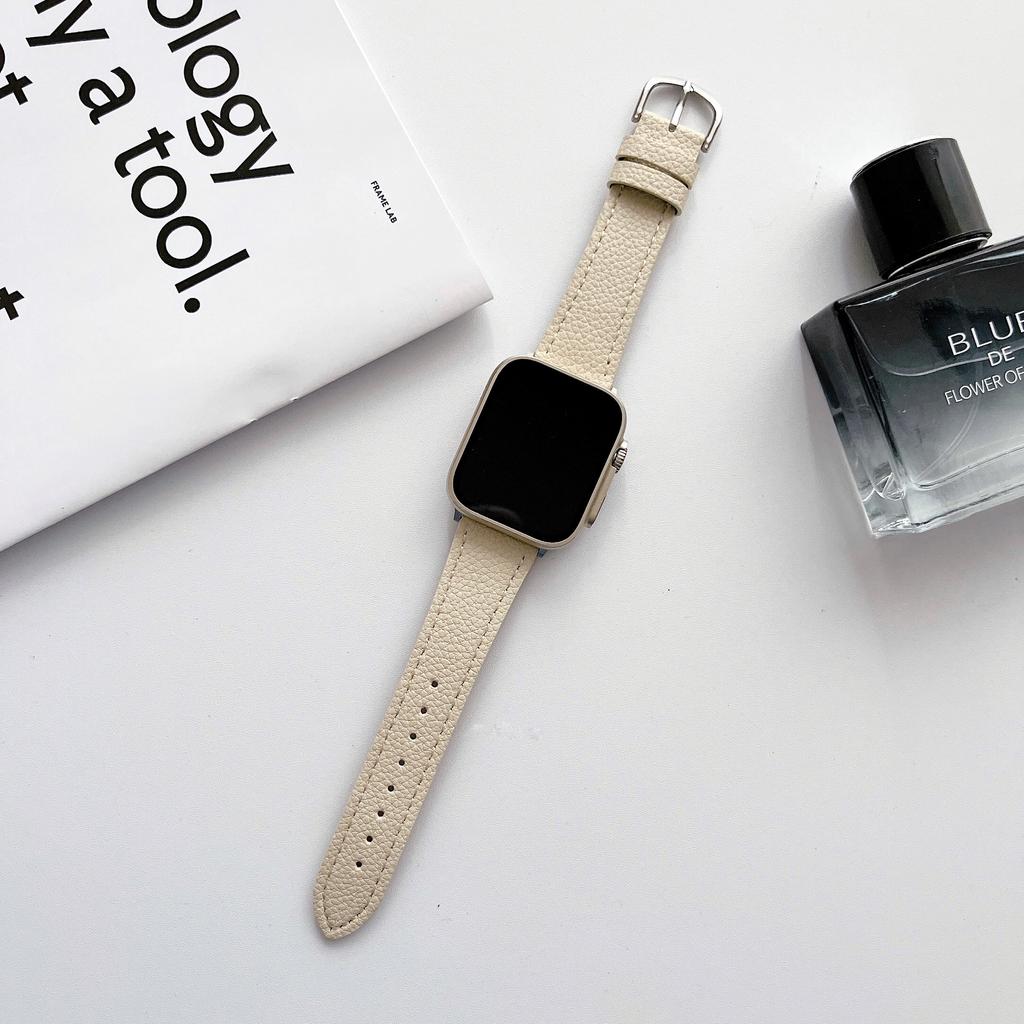 Ремешок из натуральной кожи для iWatch Band 45 мм, 44 мм, 42 мм, 49 мм, модные аксессуары для умных часов для iWatch Ultar 8, 7, 6