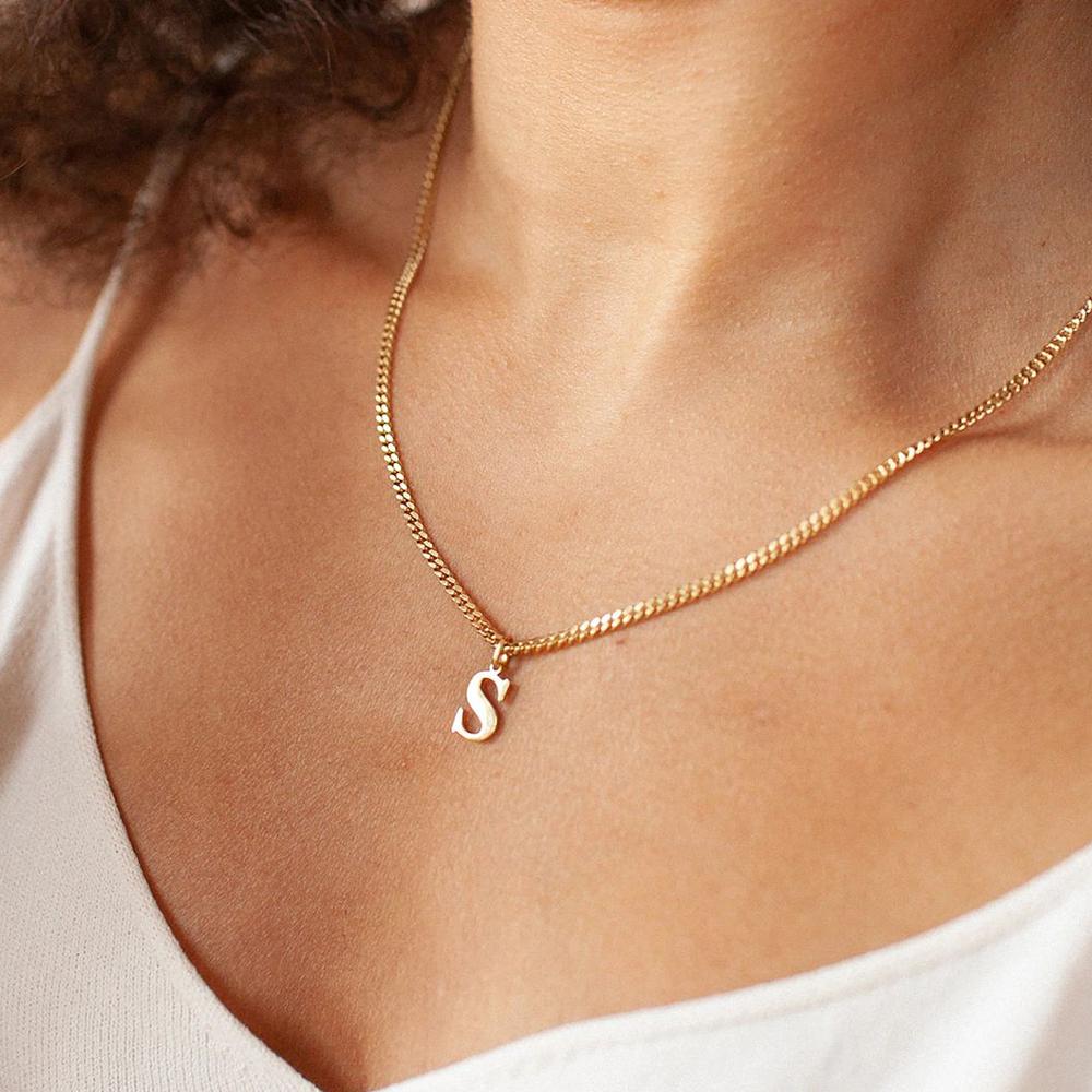 EMANCO Initial Alphabet Pendant Stainless Steel Charms for Making Necklace Minimalism Accessories Women's Jewelry Wholesale