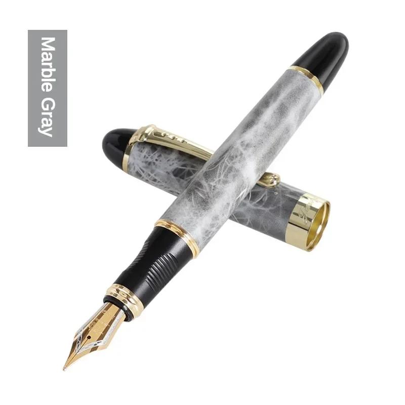 Перьевая ручка Jinhao X450 Иридиевое перо Полностью металлическая Золотой зажим Роскошные ручки Подарок студенту Канцелярские товары Офис Школьные принадлежности