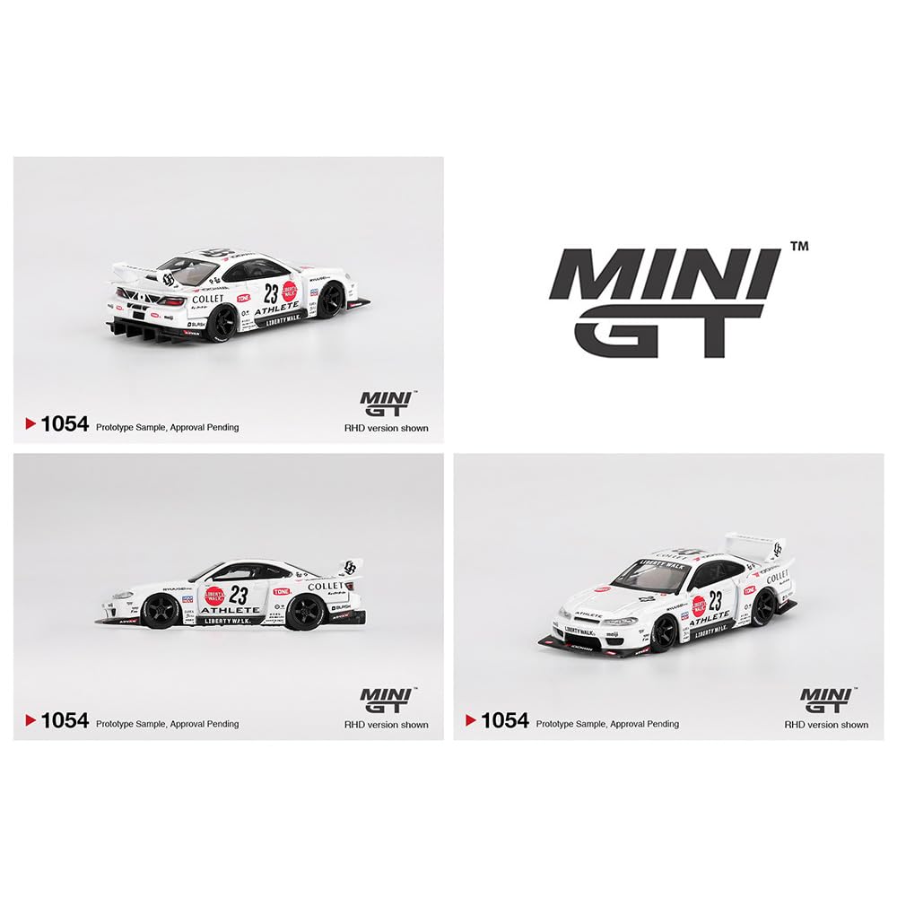 MINI GT Масштаб 1:64 Nissan LB-Super Silhouette S15 Silvia Athlete (НАС. Эксклюзив от MiJo Toys) MGT01054-BL