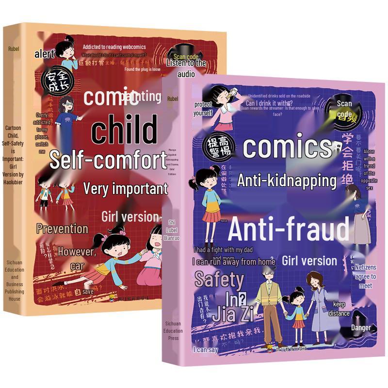 Girls' Self-Protection Comic Book Set (2 Volumes)