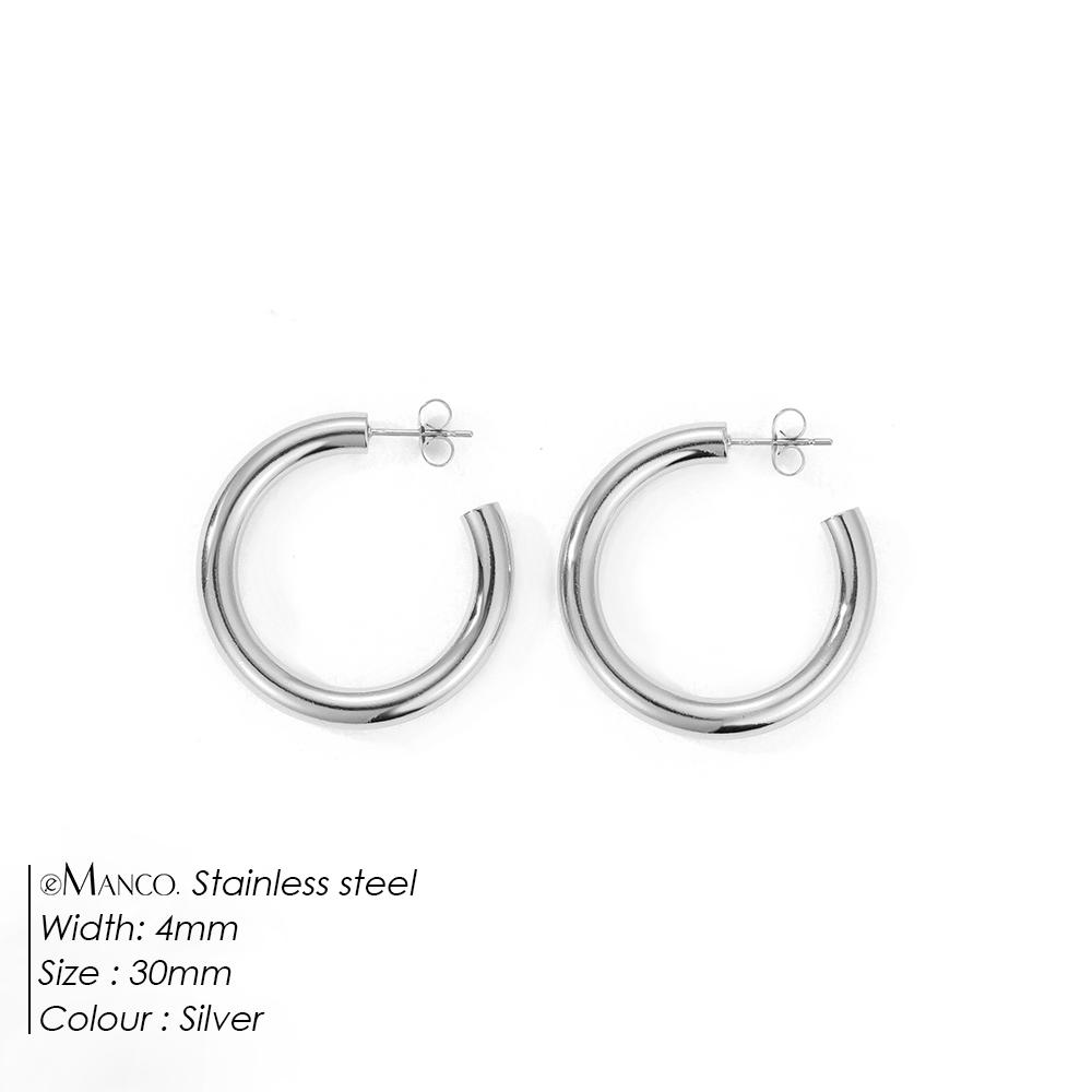 EMANCO Vintage Spiral Twist Hoop Earrings for Women Punk Party Earrings Trendy Gold Color Earrings Jewelry Pendientes