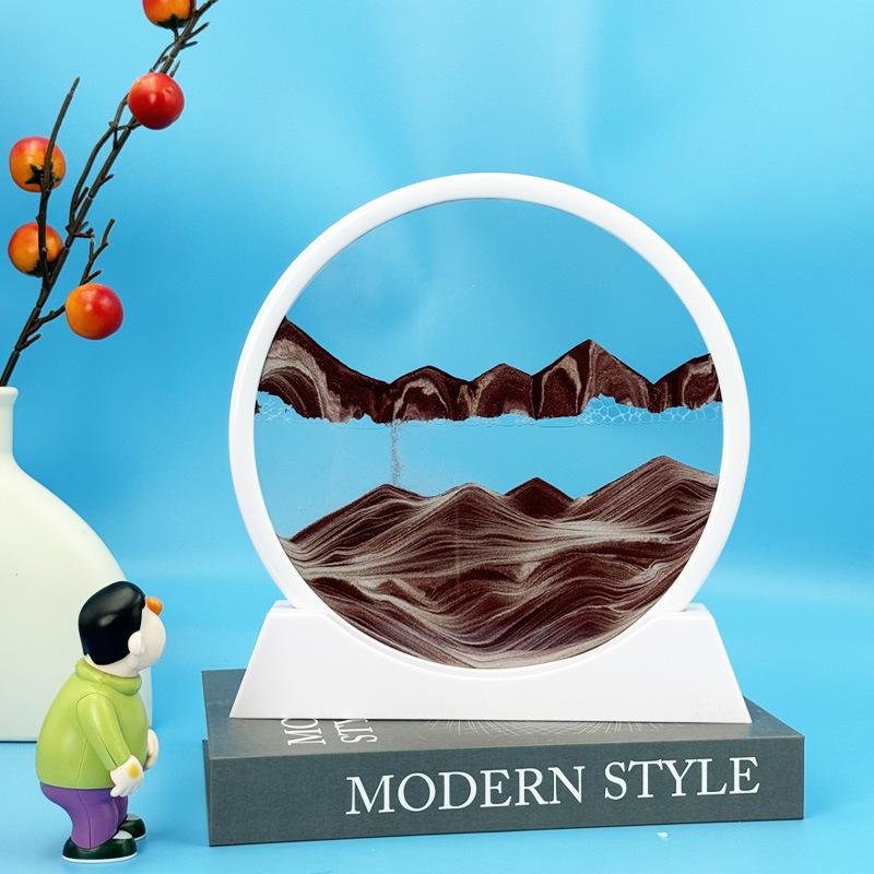 3D Кинетическая картина «Песочные часы»: Креативные песочные часы для декора гостиной