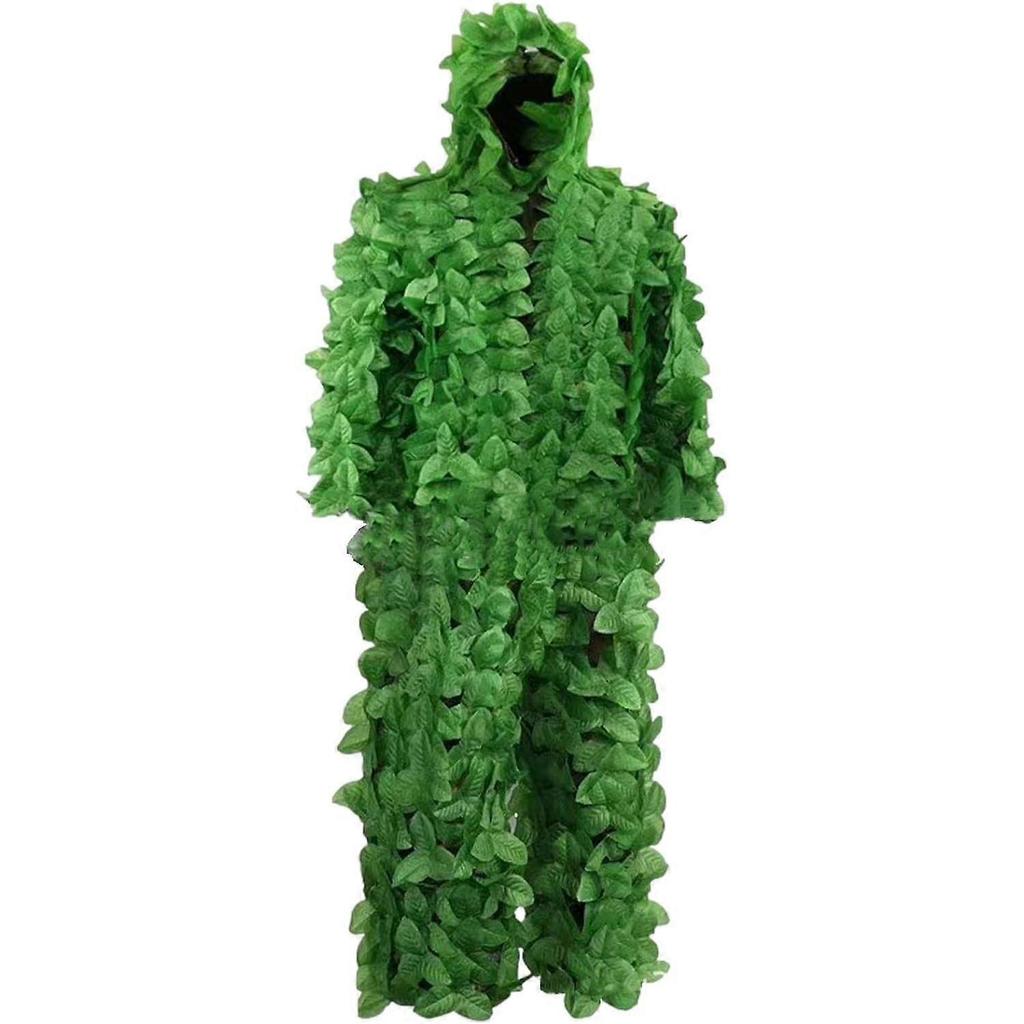 Маскировочный костюм, Маскировочный капюшон для охоты на птиц, Маскировочный костюм Leaf Woodland Camouflage Green Leaf Hunting Leaf Suit