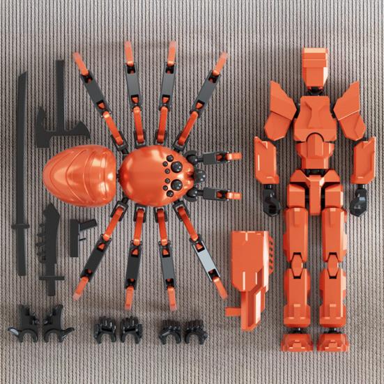 Фигурка робота-паука с аксессуарами, подвижные суставы, 3D-печатная модель игрушки