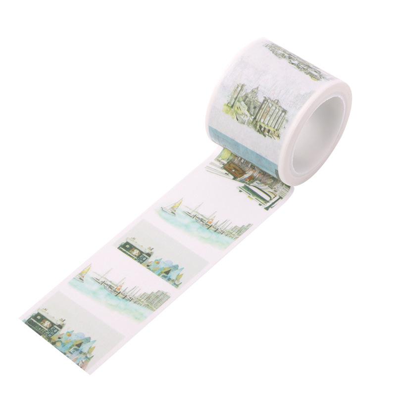 1 Roll Vintage Washi Tape Cute Colorful Art Decoration Diy Scrapbooking Masking Tape Japanese Stationery Stickers