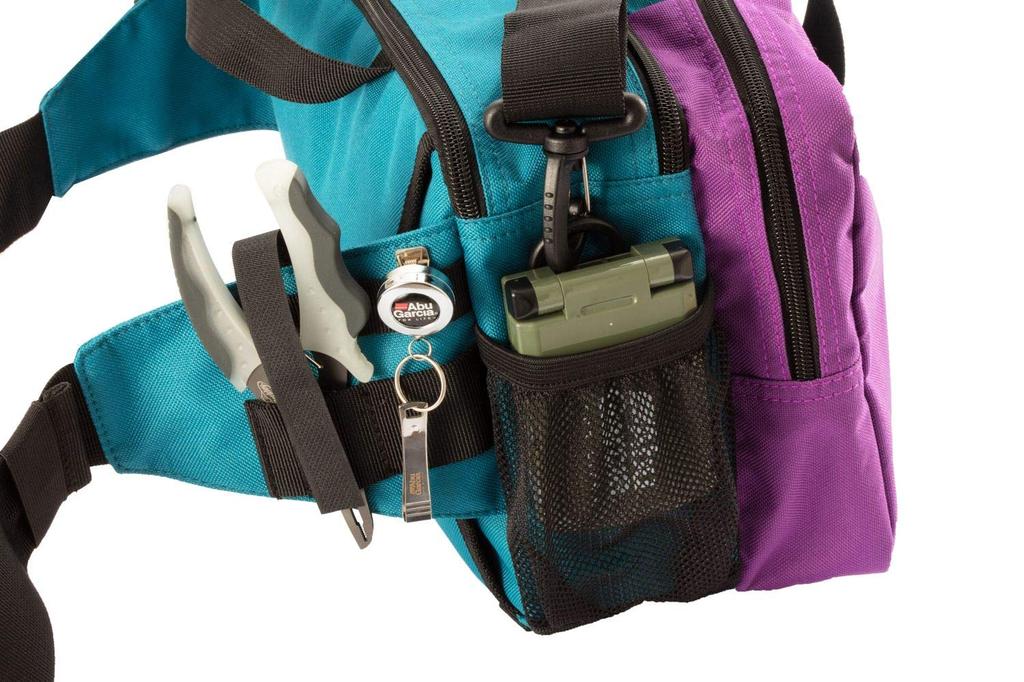 Сумка-пояс AbuGarcia, большая, 3 красных и розовых цвета