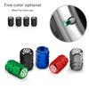 T26Car Wheel Tire Valve Caps Tyre Stem Covers Airdust Waterproof For Volkswagen Tiguan Golf Passat Polo Touareg Magotan ID.3 Touran