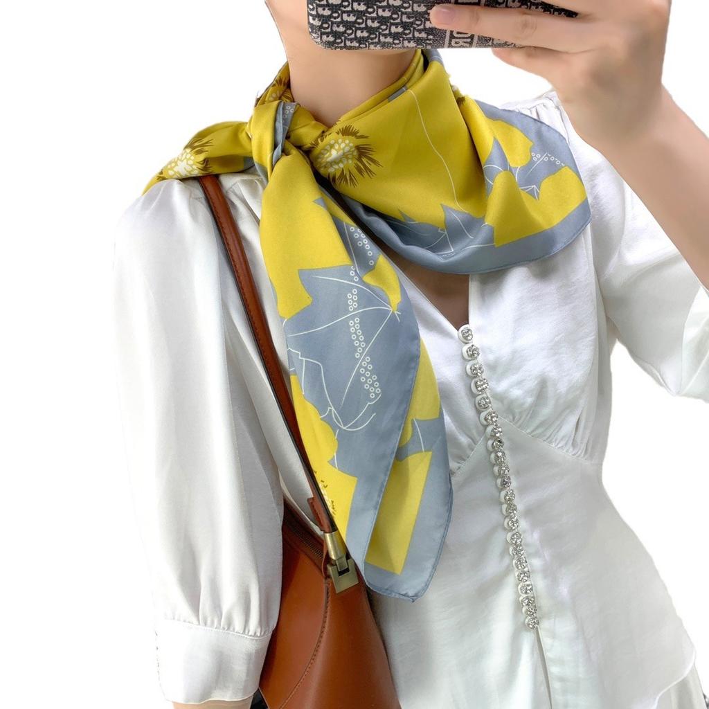 Шарф Дышащий Влагоотводящий Тонкая Шаль Повязка для Волос Профессиональный Шарф Простой Контрастный Твиловый Квадратный Шарф Шаль