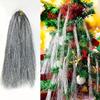 Silver Color Christmas Tree Metal Wire Tinsel Foil Fringe  Christmas Decoration Supplies