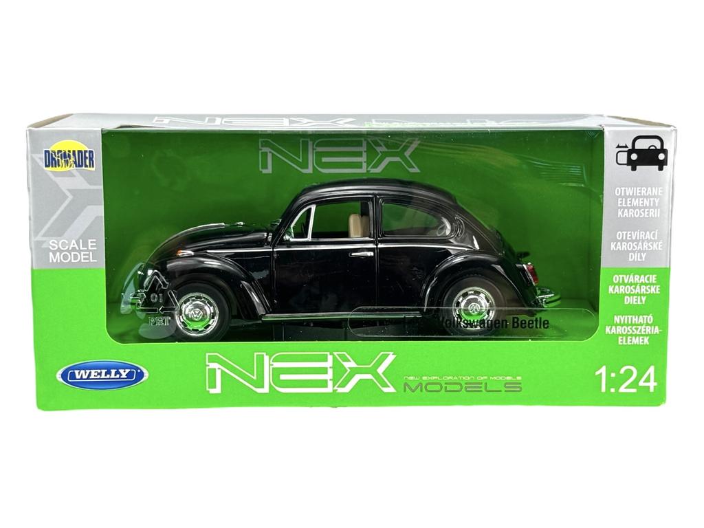 WELLY VW VOLKSWAGEN BEETLE BLACK 1:24 22436