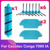 Подходит для робота-пылесоса Cecotec Conga 7090 IA Запасные части Аксессуары Основная щетка-валик Боковая щетка Тряпка для мытья пола