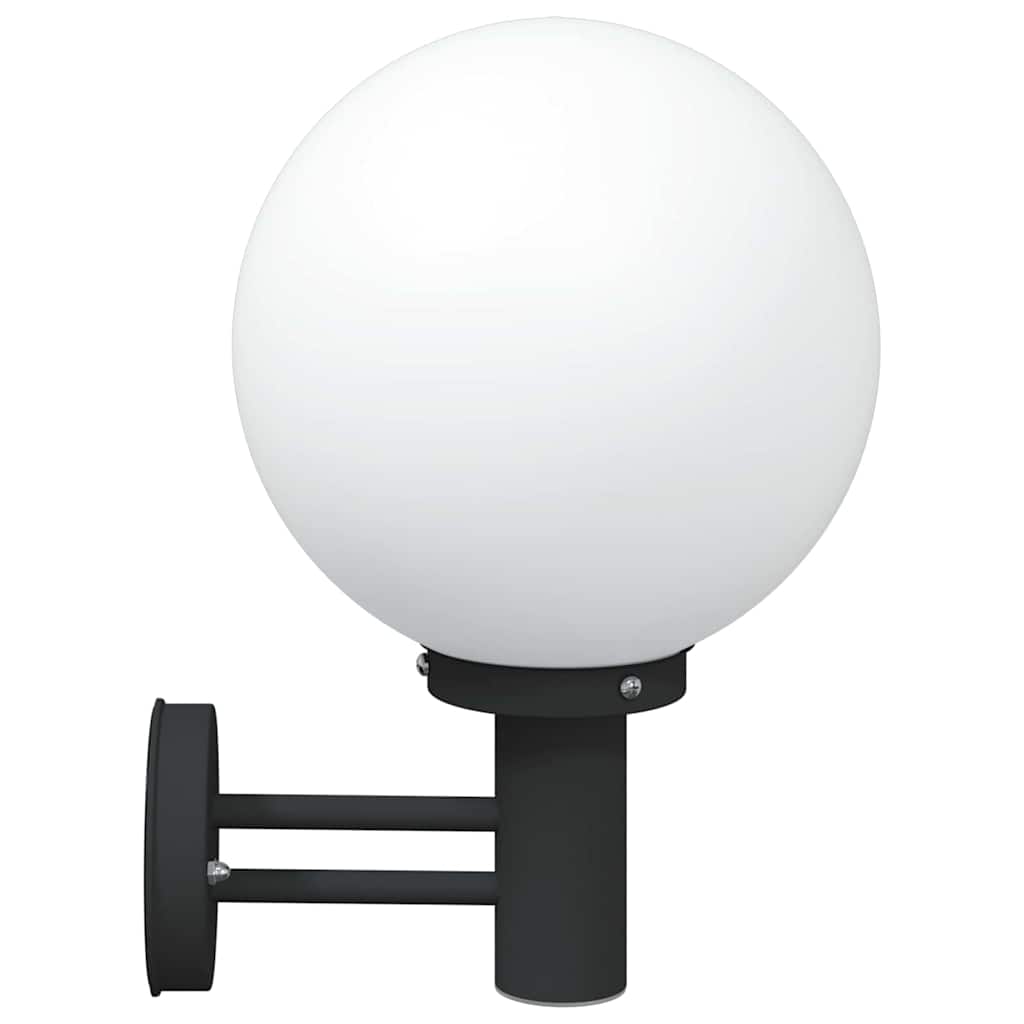 Outdoor Wall Lamp Black 28 x 25 x 38 cm Stainless Steel and Plastic