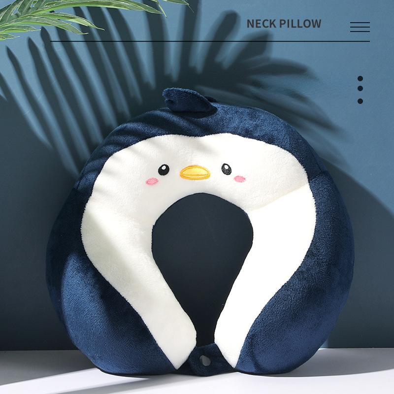Cartoon U-shaped Pillow PP Cotton Embroidery Pillow Car Neck Pillow Office Nap Neck Pillow