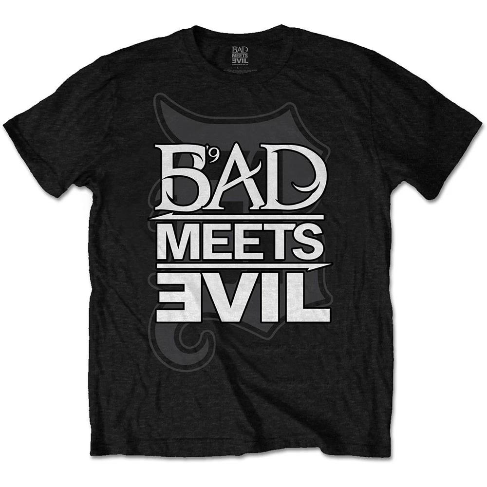 Men's Bad Meets Evil Logo T-shirt XX-Large Black