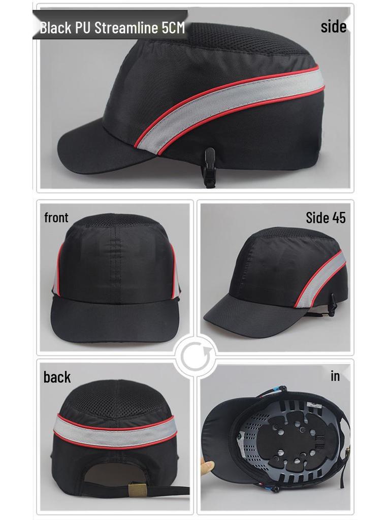 Легкая дышащая противоударная кепка с полиэтиленовой оболочкой для защиты от ударов и безопасности