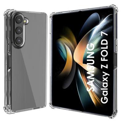 Чехол - PHONILLICO - Samsung Galaxy Z FOLD 7 - Противоударный - Мягкий силикон - Прозрачный