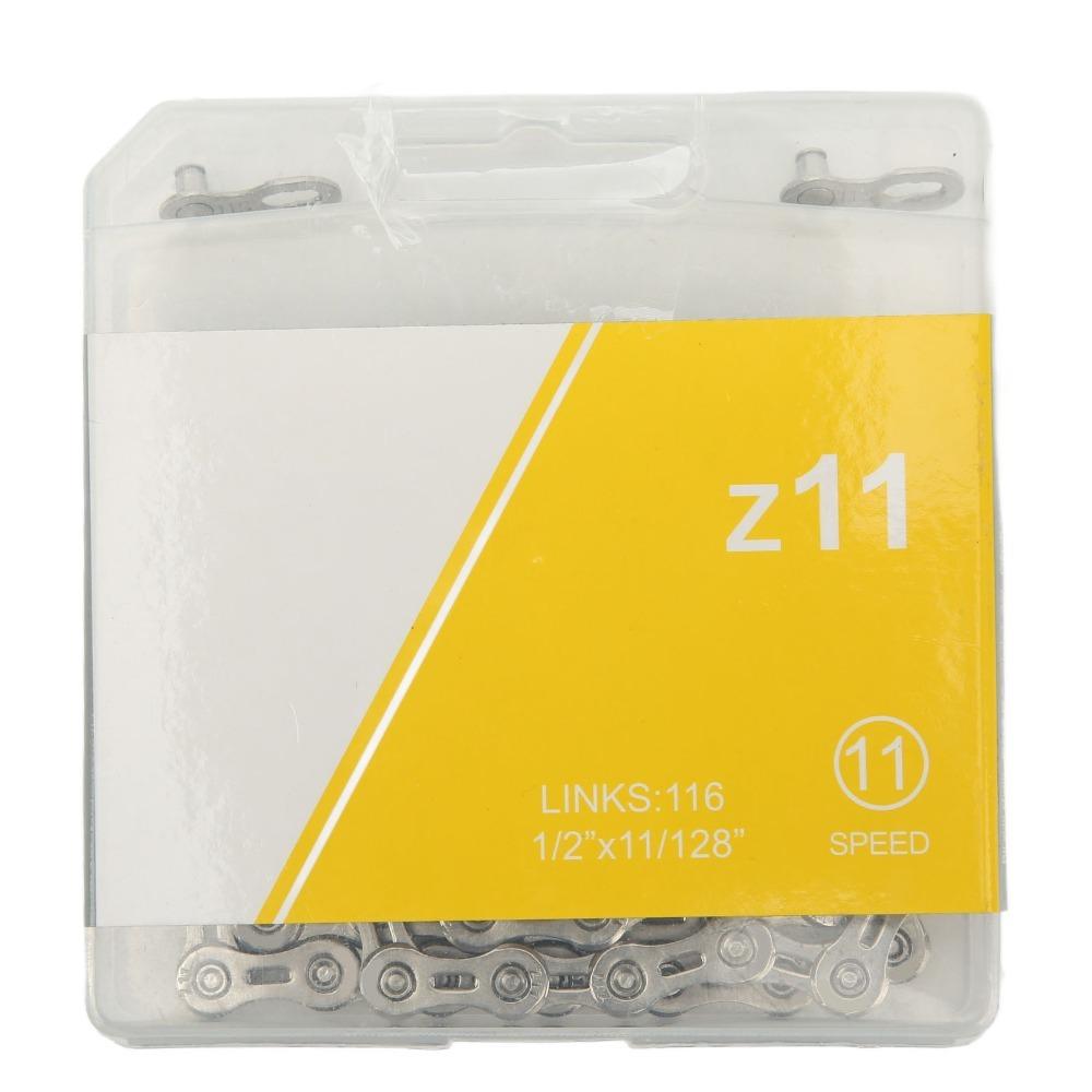 1/2" x 11/128" Bike Chain 116 Links Replacement Chain Durable Mountain Bike Chain Cycling Upgrade
