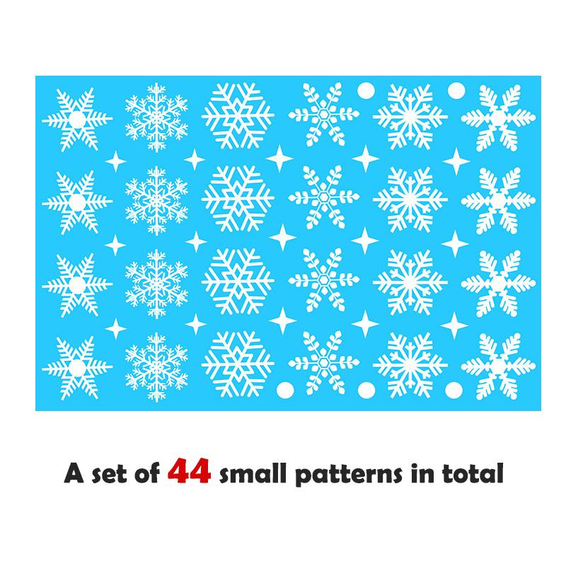 1 комплект рождественских электростатических наклеек на окна в виде снежинок для детской комнаты, рождественские украшения, наклейки на новогодние обои