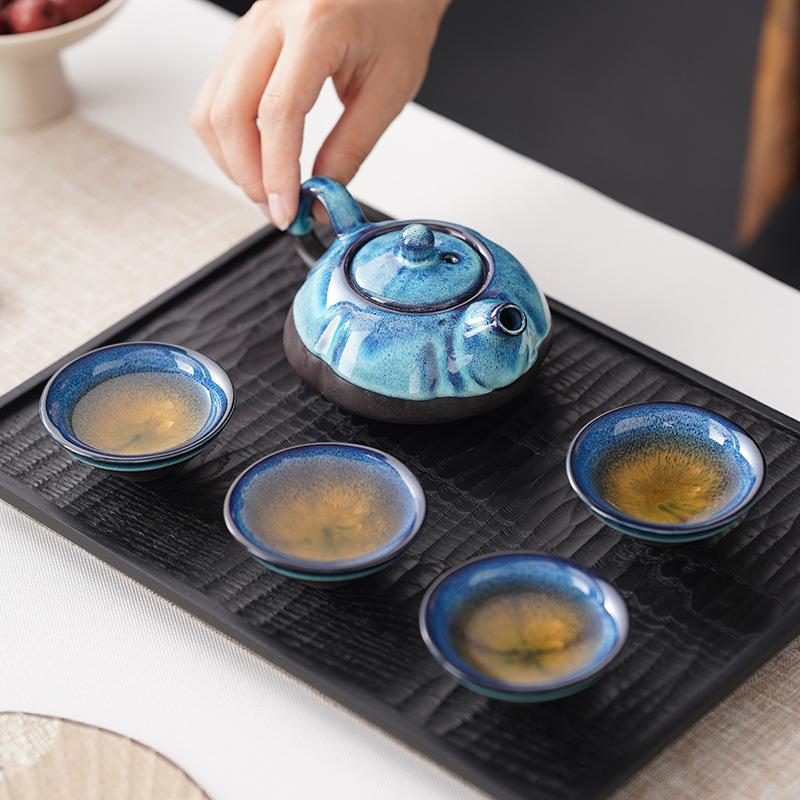 Kiln change retro creative tea set portable national style gifts Guochao annual meeting companion gift printing enterprise
