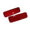 2Pcs Rear Bumper Reflector Light Lamp Red Lens For Ford Transit Custom Connect