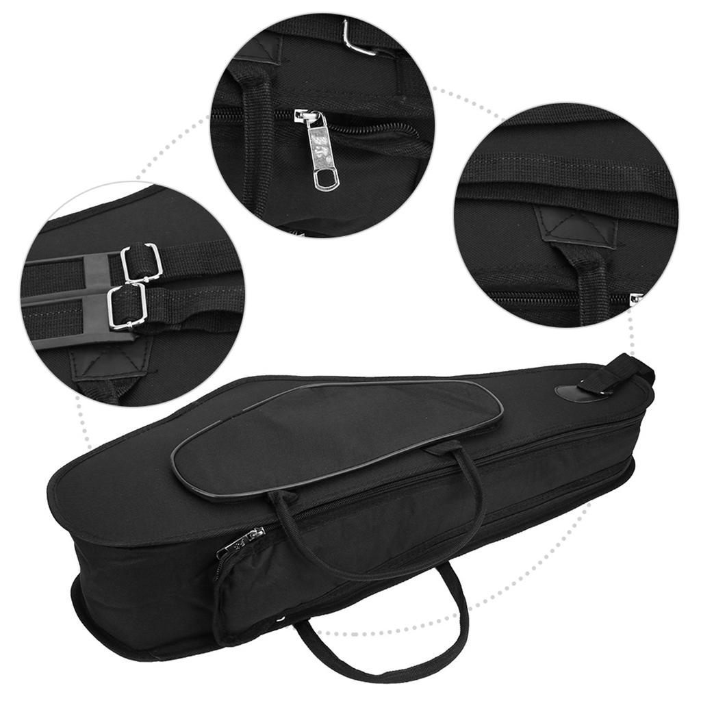 Alto Saxophone E Eb Cotton Bag Waterproof Backpack Carrying Case with Interior Soft Fabric