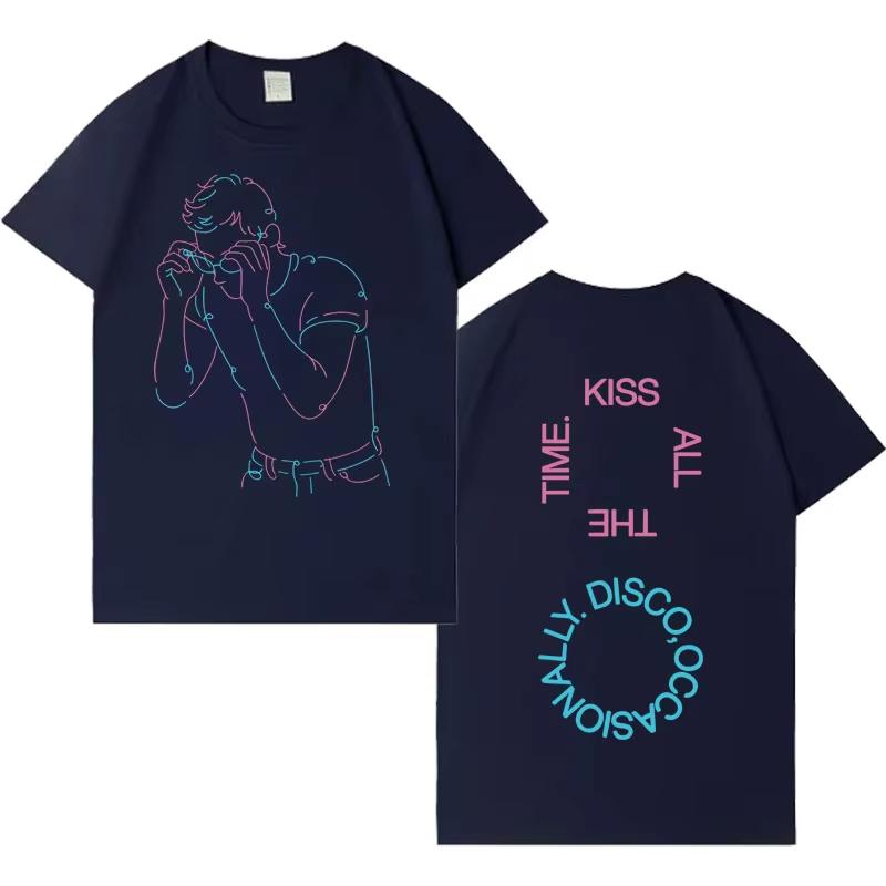 2026 Album Kiss All The Time Tshirt Singer HarryStyle Graphic Printing Hip Hop Unisexs Womens Clothing Summer Cotton Tshirt