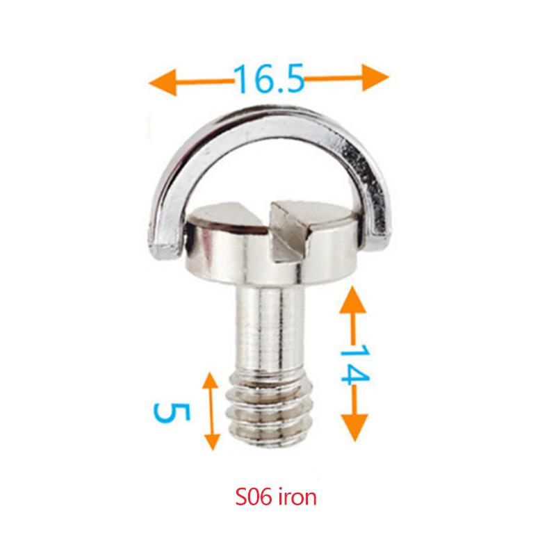 Винт адаптера быстросъемной пластины. Винт штатива с D-образным кольцом 1/4 дюйма. Монтажный адаптер.