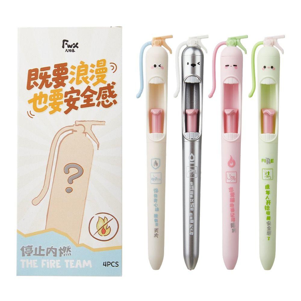 4Pcs Smooth Writing Relax Switch Pens 0.5mm Study Tool Fidget Clicker Gel Pen for School Students