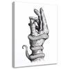 Canvas Print Snake On a Hand