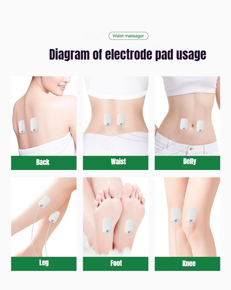 Массажер с воздушной подушкой для талии, горячий компресс, вибрация, пульсация, снимает боль в спине, домашний поясничный массажер