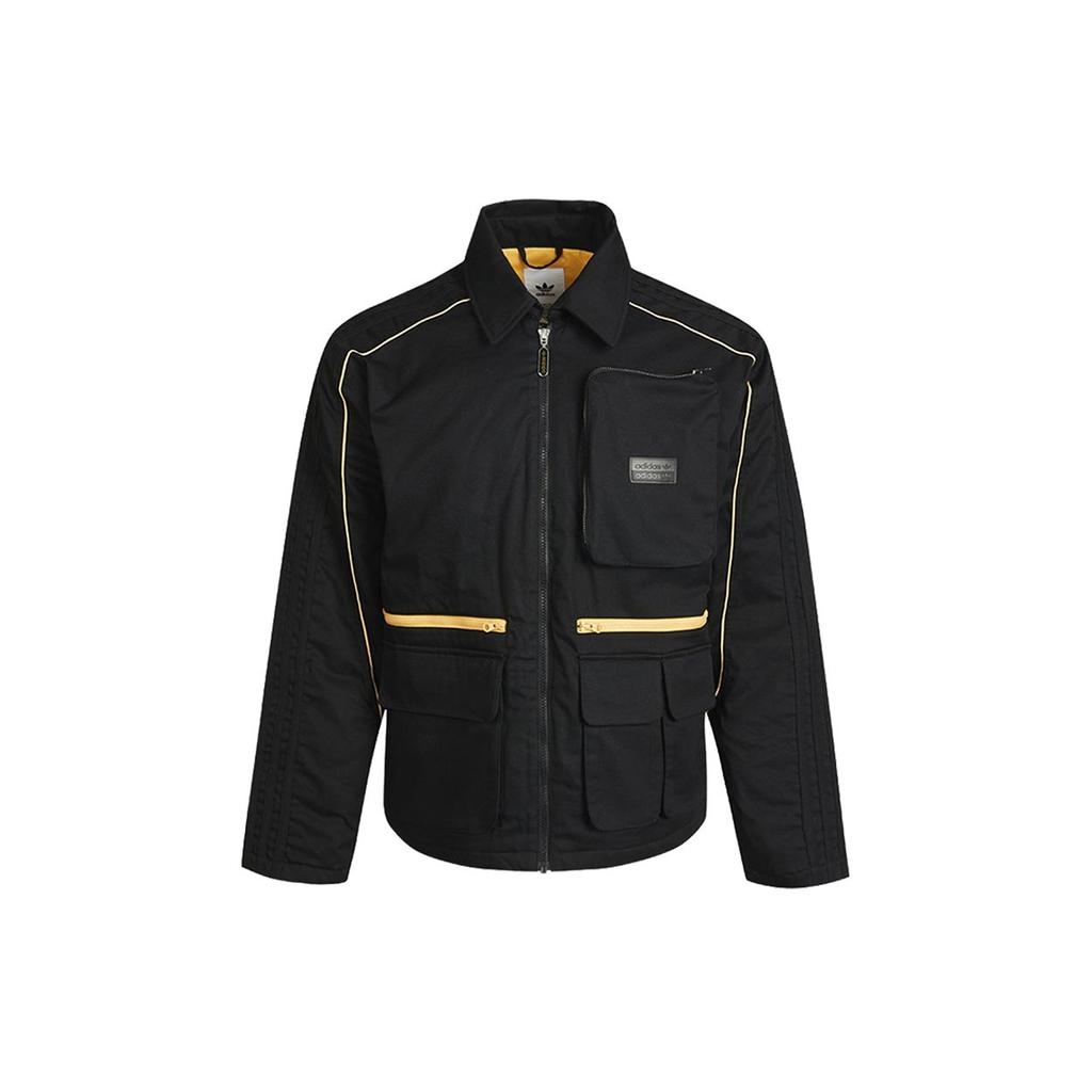 Adidas Originals Sports Casual Cotton Jacket Men Outerwear Black GP1871