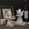 Resin Angel Candle Holder Angel Collection Figurine Angel Statue Tealight Candle Holder Gifts Desktop Tealight Stand Ornaments