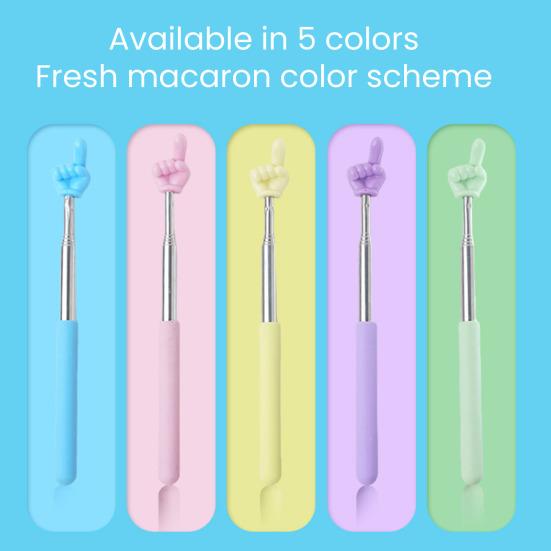 5 Pcs Telescopic Teachers Pointer Extendable Finger Pointer Stick Retractable Classroom Pointer for School Classroom Reading Presentation