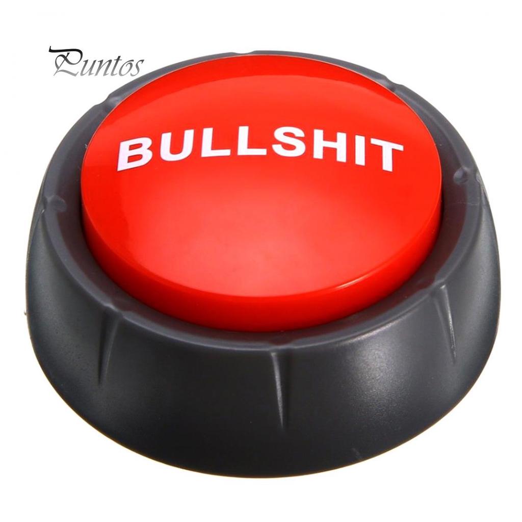 Bullshit Maybe No Sorry Yes Sound Talking Button Home Office Party Funny Gag Toy