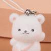 Пушистый Милый Маленький Медвежонок Декор Подарки Любителям Медведей Женщинам Девушкам Кавайный Медведь Шарм для Сумки Милый Брелок для Ключей в Виде Медвежонка