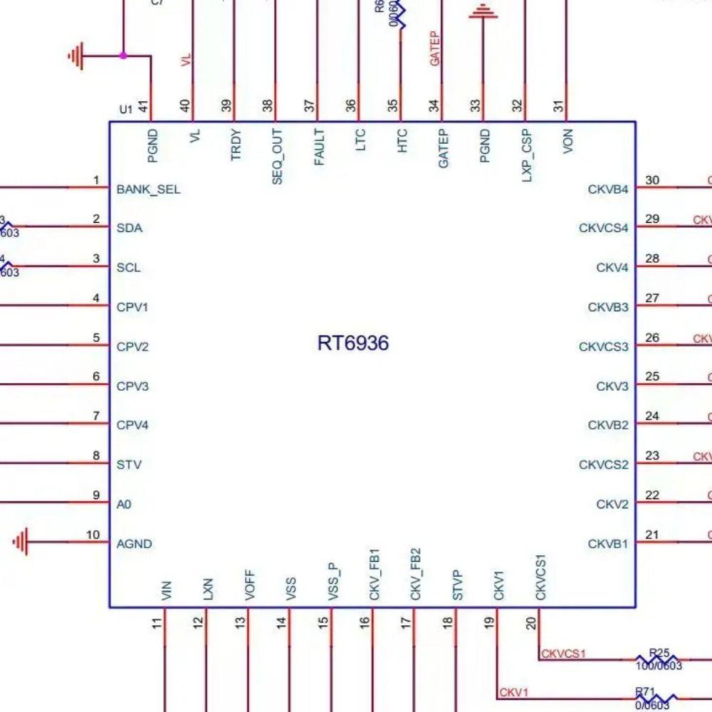 Модуль PMICS Модуль напряжения Плата регулирования напряжения Модуль программатора Плата панели Ремонт панели